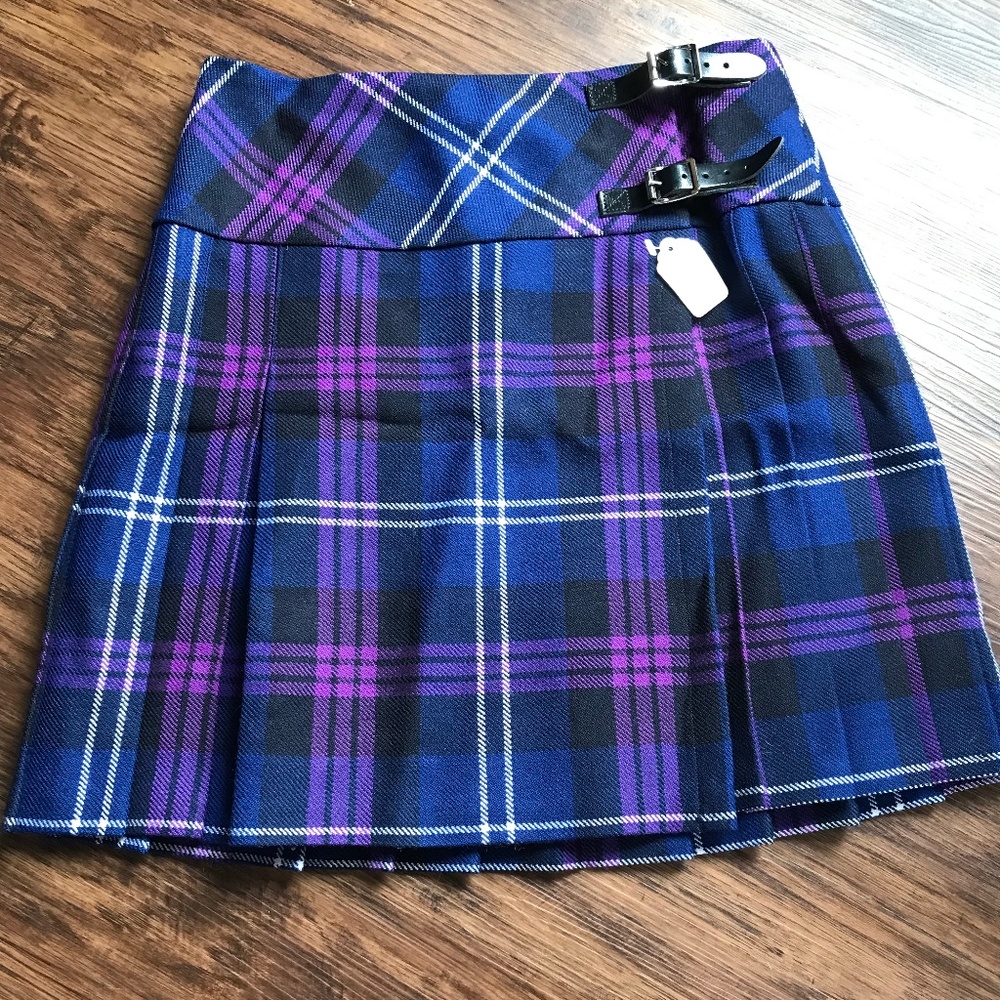 PURE Brand Wool Plaid Skirt